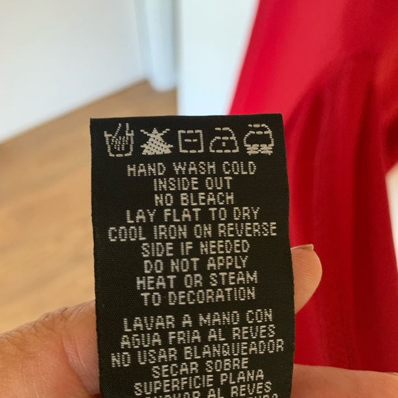 R & M Richards Deep Red floor length. Size 12. - Picture 9 of 12